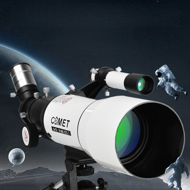 Entry-Level 80mm Refractor Telescope (BAK4 Prism Included)